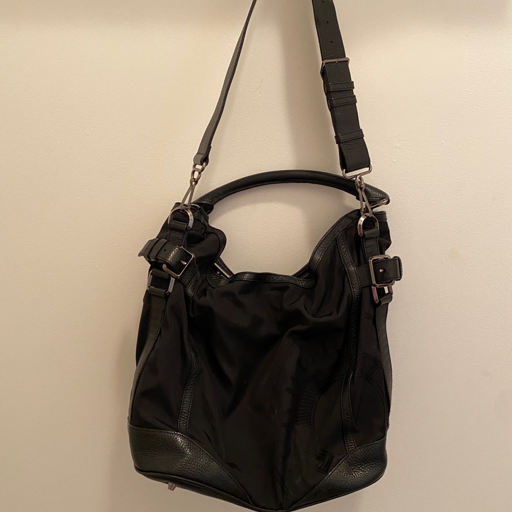 Burberry black nylon tote
